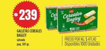 Supermercados Vea Galletas cereales bagley oferta