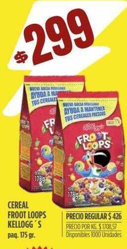 Supermercados Vea Cereal froot loops kellogg's oferta