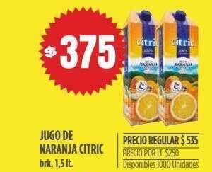 Supermercados Vea Jugo de naranja citric oferta
