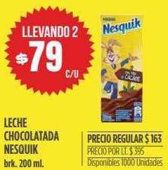 Supermercados Vea Leche chocolatada nesquik oferta