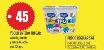 Supermercados Vea Yogur entero tregar oferta