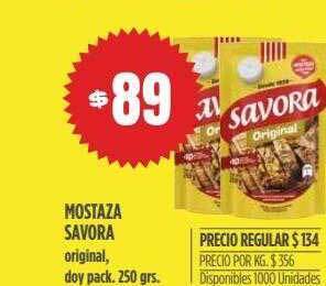 Supermercados Vea Mostaza savora oferta