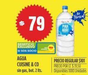 Supermercados Vea Agua cuisine & co oferta