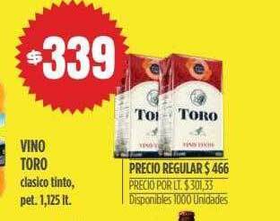 Supermercados Vea Vino toro oferta