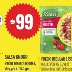 Supermercados Vea Salsa knorr oferta