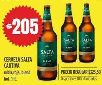 Supermercados Vea Cerveza salta cautiva oferta