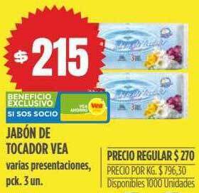 Supermercados Vea Jabón de tocador vea oferta