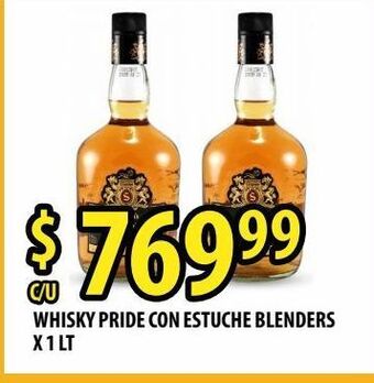 Punto Mayorista Whisky pride con estuche blenders x 1 lt oferta