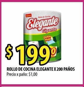 Punto Mayorista Rollo de cocina elegante x 200 paños oferta