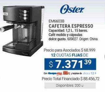 Cooperativa Obrera Oster cafetera espresso oferta