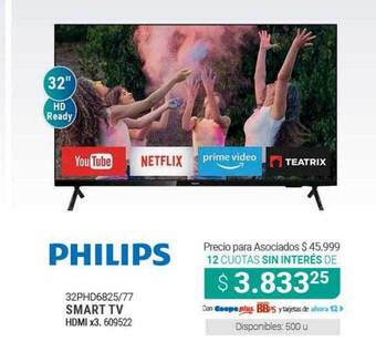 Cooperativa Obrera Philips smart tv oferta