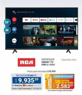 Cooperativa Obrera Smart tv rca oferta