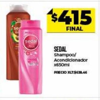 Supermayorista Vital Sedal Shampoo/.Acondicionador x 650ml oferta