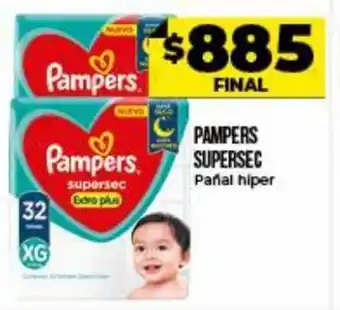 Supermayorista Vital Pampers Supersec Pañal hiper 32 XG oferta