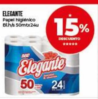 Supermayorista Vital Elegante Papel higiénico Bl. h/s 50mtx24u oferta