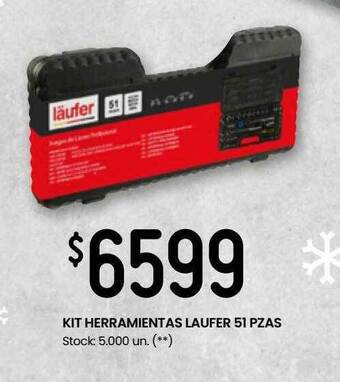 Changomas Kit herramientas laufer 51 pzas oferta