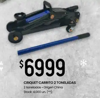 Changomas Criquet carrito 2 toneladas oferta