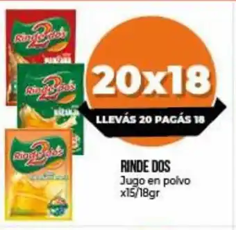 Supermayorista Vital Rinde Dos Jugo en polvo x15/18gr oferta