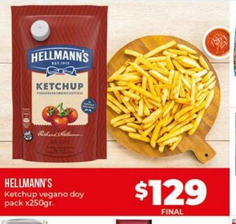 Supermayorista Vital Hellmann's Ketchup vegano doy pack x 250gr oferta