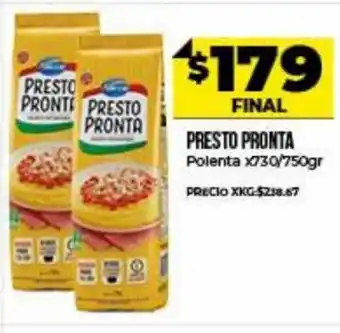 Supermayorista Vital Presto Pronta Polenta x 730/750gr oferta