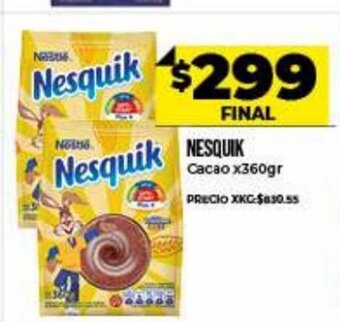 Supermayorista Vital Nesquik Cacao x 360gr oferta