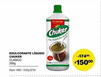 Atomo Conviene Edulcorante líquido chuker oferta