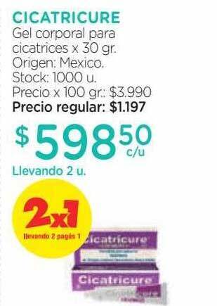 Farmacity Cicatricure gel corporal para cicatrices oferta