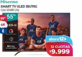 Hisense smart tv uled 55u70g