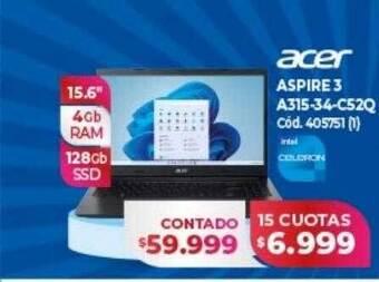 Naldo Lombardi Acer aspire 3 a315-34-c52q oferta
