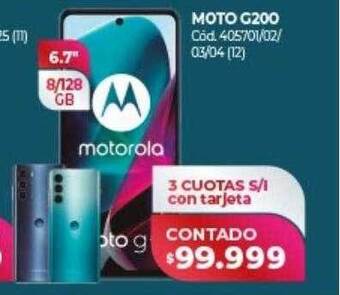 Naldo Lombardi Moto g200 oferta