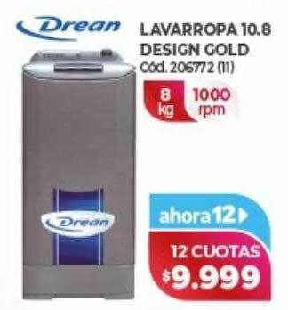 Naldo Lombardi Drean lavarropa 10.8 design gold oferta