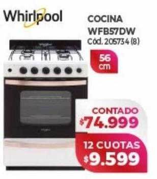 Naldo Lombardi Whirlpool cocina wfb57dw oferta