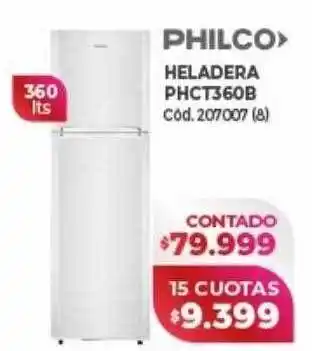 Naldo Lombardi Philco heladera phct360b oferta