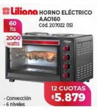 Naldo Lombardi Liliana horno eléctrico aao160 oferta