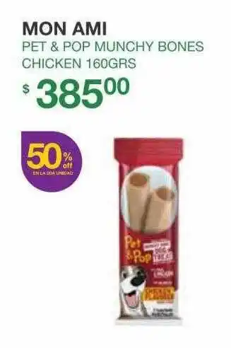 Mon pet & pop munchy bones chicken