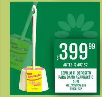 Cepillo c-depósito para baño asapractic