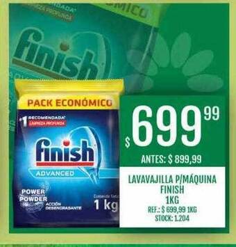 Lavavajilla p máquina finish