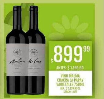 Supermercados Todo Vino malma chacra la papay varietales oferta