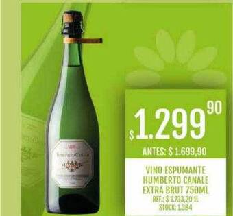 Supermercados Todo Vino espumante humberto canale extra brut oferta