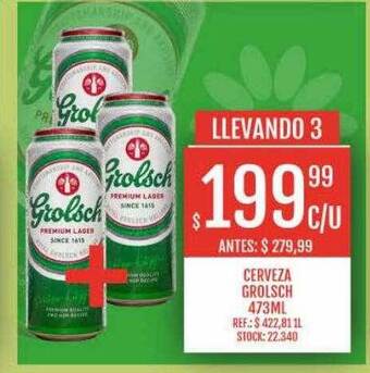 Supermercados Todo Cerveza grolsch oferta