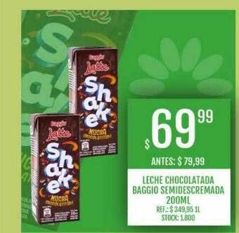 Supermercados Todo Leche chocolatada baggio semidescremada oferta
