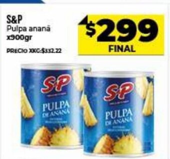 Supermayorista Vital S&P Pulpa ananá x 900gr oferta
