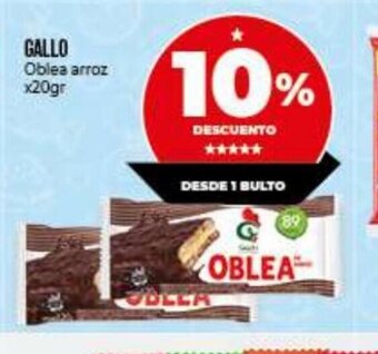 Supermayorista Vital Gallo Oblea arroz x 20gr oferta