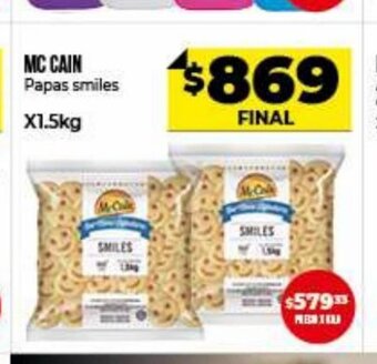 Supermayorista Vital Mc Cain Papas smiles x 1.5kg oferta