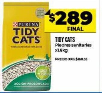 Supermayorista Vital Tidy Cats Piedras sanitarias x 1,8kg oferta