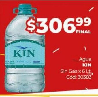 Diarco KIN Agua Sin Gas x 6 Lt. oferta