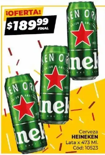 Diarco Heineken Cerveza Lata 473 ml. oferta