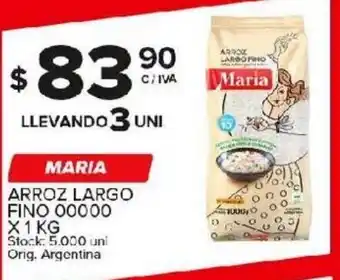 Carrefour Maxi Maria Arroz Largo Fino 00000 x 1 Kg oferta