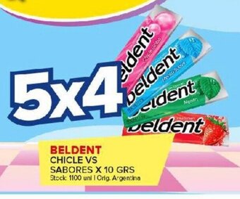 Carrefour Maxi Beldent Chicle vs Sabores x 10 grs oferta