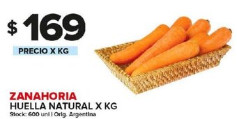 Carrefour Maxi Zanahoria Huella Natural x kg oferta